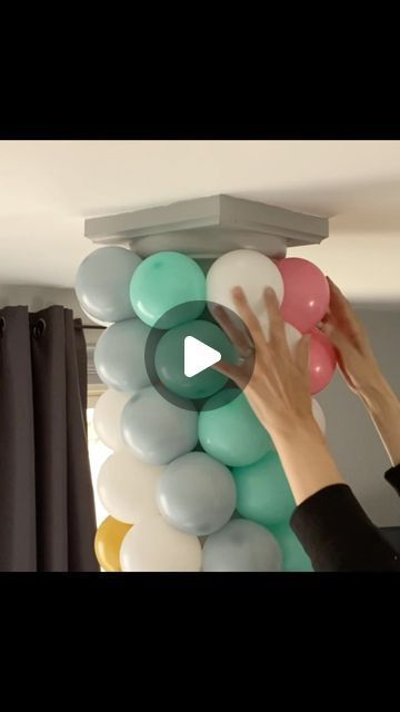 Kalisan Balloons, Spiral Balloons, Column Ideas, Link Balloons, Balloon Pillars, Circus Party Decorations, Balloon Valance, How To Make Balloon, Balloon Clusters