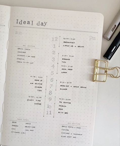 Planning Aesthetic, Ryder Carroll, School Journal, Bullet Journal Minimalist, Ideal Day, Bullet Journel, 달력 디자인, Bullet Journal Ideas Templates, 2024 Planner