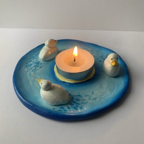 Pottery Ideas Candle Holders, Cute Things To Make Out Of Clay Ideas, Clay Practical Ideas, Clay Candle Holder Ideas, Practical Air Dry Clay Projects, Air Dry Clay Art Ideas Aesthetic, Air Dry Clay Insence Burner, Simple Clay Projects Ideas, Clay Ideas Candle Holder