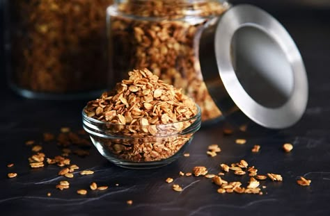 Wholesome Food Recipes, Toasted Oatmeal, Cinnamon Toast Recipe, Stovetop Granola, Apple Cinnamon Muffins Recipe, Roasted Oats, Recipe Organizer, Toasted Oats, Apple Cinnamon Muffins