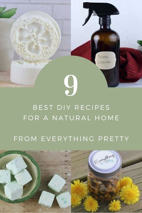 How to make 9 natural living recipes for your home. These recipes are simple and perfect for beginners. Learn how to make green products with essential oils. If you need inspiration and ideas for a healthy home and family, check these out. Make DIY products with these tips for a healthy lifestyle. #essentialoils #naturalliving #natural #diy Glass Cleaner Recipe, Essential Oil Bug Repellent, How To Make Green, How To Make Greens, Homemaking Tips, Cleaner Recipes, Green Products, Diy Beauty Recipes, Natural Lifestyle