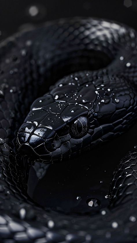 free wallpapers 4K snake, leather, black, art for mobile and desktop Cool Screensavers, Black Mamba Snake, Most Dangerous Animals, Pretty Snakes, Snake Wallpaper, Purple Snake, Handy Wallpaper, Scary Animals, Wild Animals Pictures