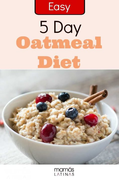 Drop the pounds in just 5 days with this purifying Oatmeal Diet | MamasLatinas.com Hard Boiled Egg Diet, Grapefruit Diet Plan, Egg And Grapefruit Diet, Oatmeal Diet Plan, Just Egg, The Boiled Egg Diet, 1000 Calorie, Slim Down Fast, Oatmeal Diet