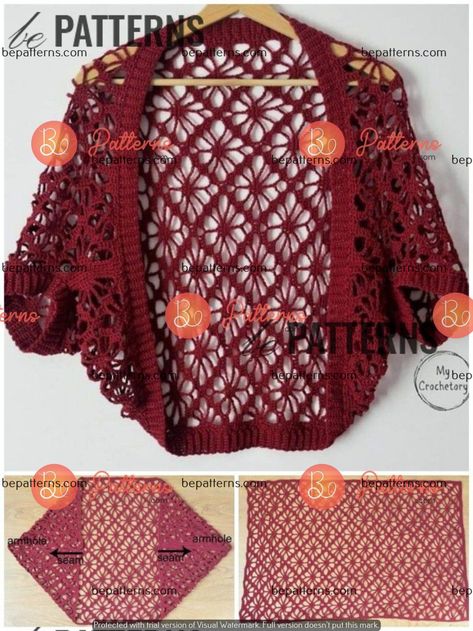 Cozy Creations: Free Crochet Cardigans for a Snug Fit Pola Rok, Crochet Cardigan Free, Crochet Jacket Pattern, Gilet Crochet, شال كروشيه, Crochet Shrug Pattern, Crochet Shawl Pattern Free, Clothes Crochet, Crochet Clothes For Women