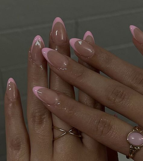 Pink Fashion Design, Almond Nails Pink, Paznokcie Hello Kitty, Kutek Disney, Nagel Tips, Girly Acrylic Nails, Basic Nails, French Tip Acrylic Nails, Almond Nails Designs