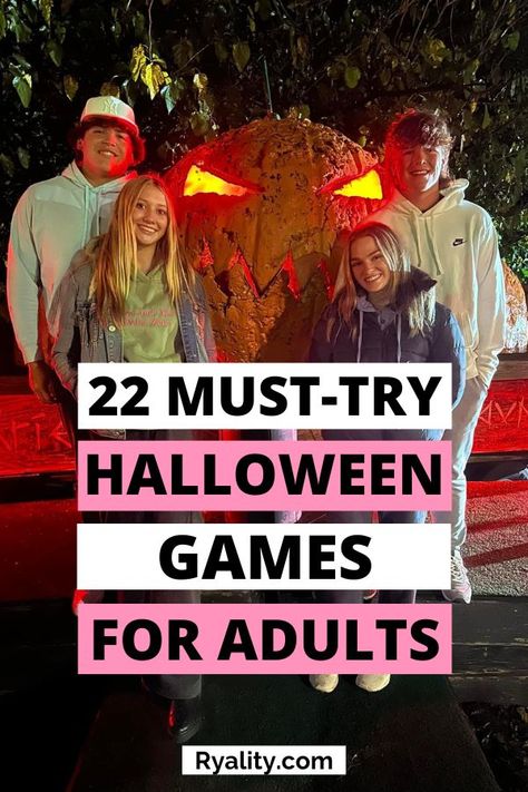 These are such good ideas for adults halloween party games Diy Halloween Games For Adults, College Party Games, Halloween Games For Adults, Halloween Drinking Games, Adult Halloween Party Games, Adults Halloween Party, Thanksgiving Decorations For Home, Diy Thanksgiving Decorations, College Halloween Party