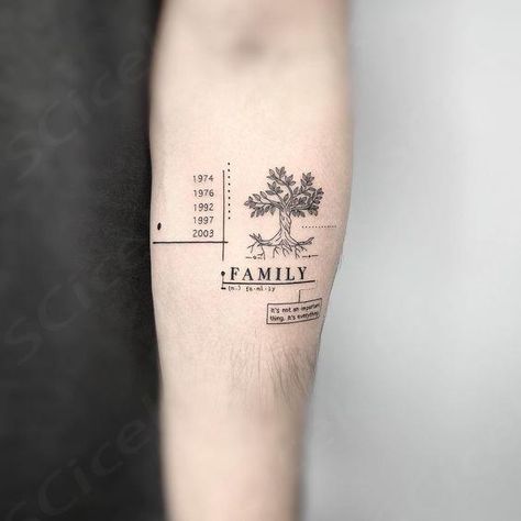 Discover 61+ small meaningful family tattoos that offer a powerful way to express your love and connection. From delicate symbols to intimate initials, find the perfect design that captures the essence of family in a subtle yet profound way.  ... more Mens Tattoo Family, Simple Tattoos Family, Man Family Tattoo Ideas, Adoption Tattoo Ideas For Men, Unique Family Tattoo Ideas, Tattoo Family Ideas, Family Related Tattoos, Family Names Tattoo, Family Love Tattoo