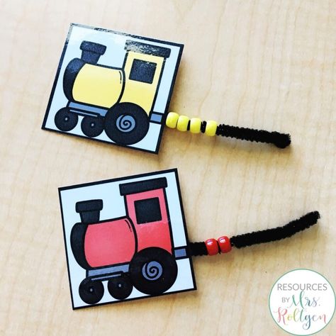 Train Fine Motor Activities, Preschool Train Craft, Transportation Activities For Prek, Train Activities For Preschool, Train Preschool Activities, Trains Preschool, Sticker Pictures, Transportation Preschool Activities, Transportation Theme Preschool