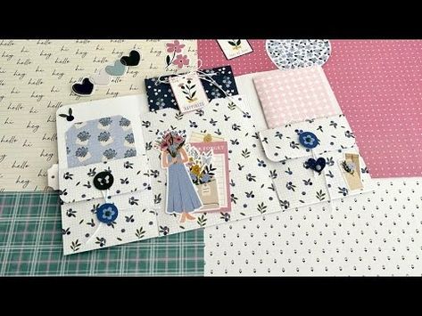 (631) One Sheet Wonder - 12x12 Paper | Tri-Fold Folio/Pocket Journal w/Multi Pockets | TUTORIAL - YouTube One Sheet Wonder 8 1/2 X 11, Folio Tutorials, Paper Projects Diy, Mini Journals, Album Tutorial, Flip Books, Mini Album Tutorial, One Sheet Wonder, Paper Journal