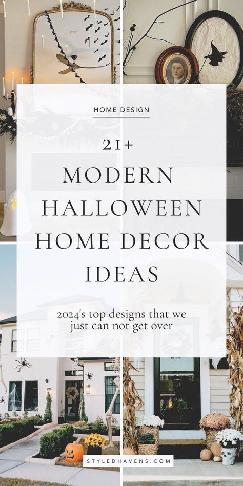 Searching for cute Halloween home decor ideas for 2024? These are literally *so-good* and hand-picked - whether you're looking more for minimalist Halloween inspo, or love classy Hallowen decor, these classy Halloween decor ideas will be sure to inspire you! (SAVE to your HALLOWE'EN DECORATIONS board for later!) Halloween Decor 2024 Trends, Modern Fall Decor Ideas For The Home, Modern Fall Decor 2024, Upscale Halloween Decor, 2024 Halloween Trends, Halloween Decor 2024, Halloween Decor Classy, Classy Halloween Decorations, Stylish Halloween Decor