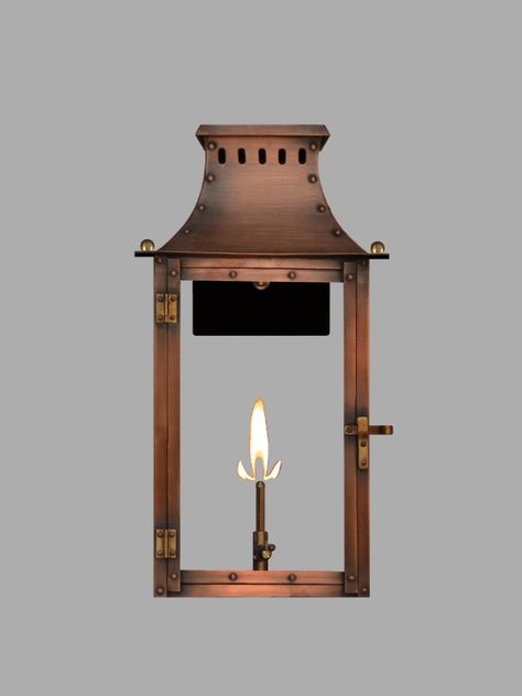 The CopperSmith Lighting | Electric + Gas Copper Lanterns Gas Lighting, Antique Objects, Copper Lantern, Gas Lamp, Gas Lanterns, Lantern Design, Lantern Lamp, Lighting Accessories, Gas And Electric