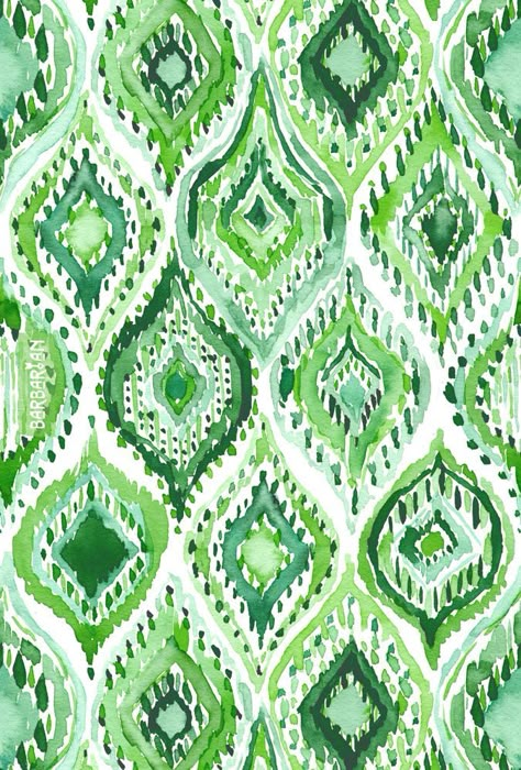 The universe works best if you take care of your own little universe. This lively green ogee pattern aims to remind you that self care is important. Now go eat some fresh arugula! Just shove it in your mouth. Nom #ogee #watercolorpainting #printandpattern Penpal Ideas, Whats Wallpaper, Bohemian Fabric, Ogee Pattern, Textile Pattern Design, Green Watercolor, Ethnic Patterns, Boho Print, Green Pattern