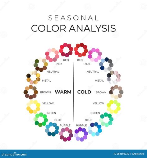 Color Season Wheel, Winter Summer Color Palette, Color Season Chart, Cold Color Palette Colour Schemes, Colour Wheel Fashion, Color Analysis Chart, Spring Pallete, Color Wheel Interior Design, Cold Color Palette