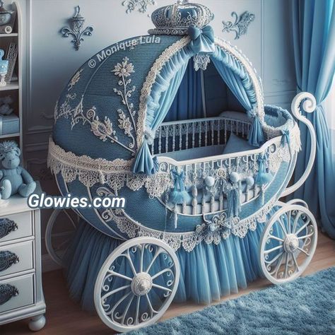 Cinderella Carriage Bed, Carriage Bed, Castle Nursery, Unique Cribs, Victorian Nursery, Selfie Studio, Luxury Baby Room, Monique Lula, Storybook Homes