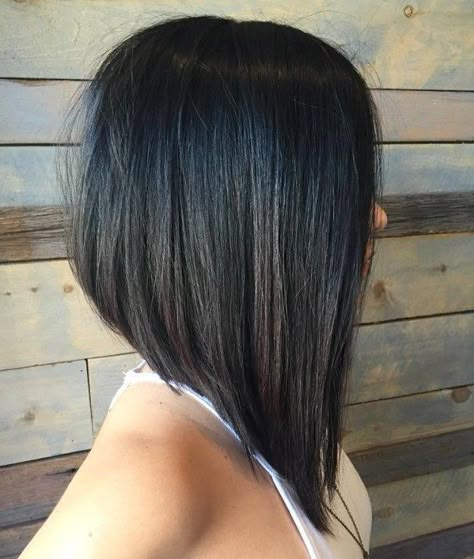 side-parted asymmetrical bob Medium Inverted Bob, Aline Bob, Long Angled Bob, Inverted Long Bob, Graduated Bob Haircuts, Inverted Bob Haircuts, Angled Bob Haircuts, Trendy Bob, Angled Bob Hairstyles