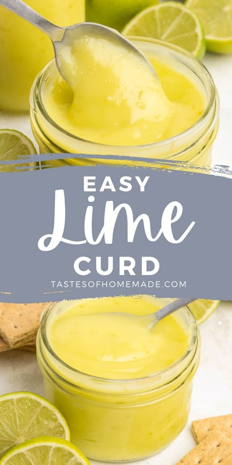 Lemon Lime Curd, Lime Custard Recipe, Recipes Using Lime Curd, Lime Food Recipes, Homemade Curd Recipe, Curd Tart Recipes, Recipes For Limes, Key Lime Curd Recipe, Sweet Lime Recipes