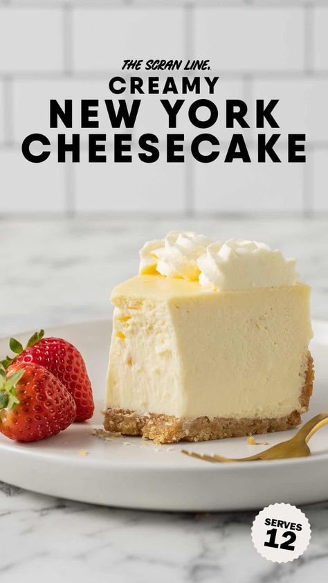 New York Style Cheesecake Cheesecake Recipes New York Ny Style, Martha Stewart New York Cheesecake, New Your Cheesecake Recipe, Tall New York Cheesecake, Tahoe Joes Cheesecake Recipe, Cheesecake Ny Style, Mile High New York Cheesecake, Tall And Creamy New York Cheesecake, New York Baked Cheesecake Recipe