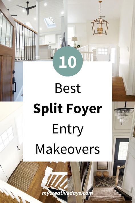 Transform your split foyer entry with the 10 Best Split Foyer Entry Makeovers. From practical tips to stylish ideas, create an inviting entrance for your home. Split Level Foyer Lighting, Front Entryway Addition, Split Ranch Entryway Ideas, Entryway Ideas With Stairs Split Level, Split Level Downstairs Living Room, Stair Landing Entryway, Split Level Entryway Coat Rack, Decorate Split Level Entry, Split Foyer Kitchen Remodel Open Concept