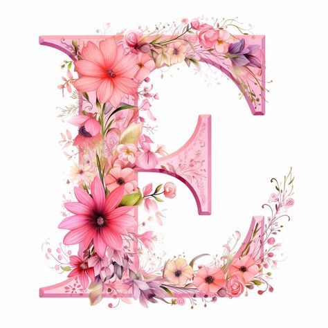 E Letter Images, Letter E With Flowers, Decoupage Letters, Hand Lettering Alphabet Fonts, Flowers Black Background, Note Writing Paper, Hand Lettering Alphabet, Lettering Alphabet Fonts, Paper Quilling Designs