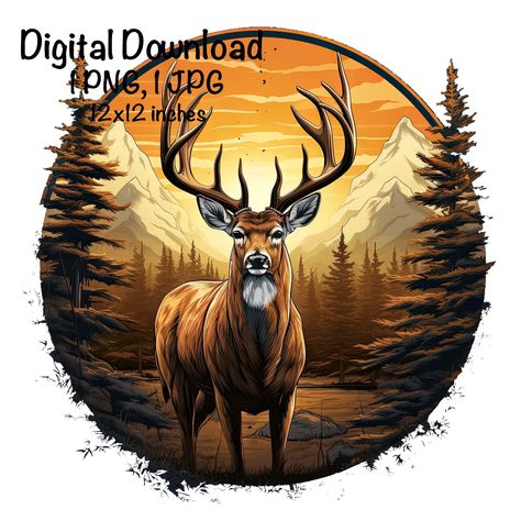 Hunting Wall Art, Deer Images Clip Art, Deer Hunting Background, Hunting And Fishing Sublimation, Deer Wood Art Print, Deer Hunting Sublimation Designs, Deer Hunting Season, Deer Graphic, Deer Artwork