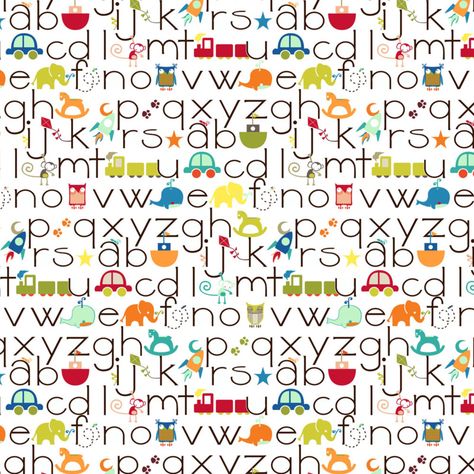 Alpha Wallpaper Decals, Baby Fabric, Graphic Design Pattern, Fathers Day Crafts, Baby Colors, Alphabet And Numbers, Sewing Art, Alphabet Illustration, Kids Prints