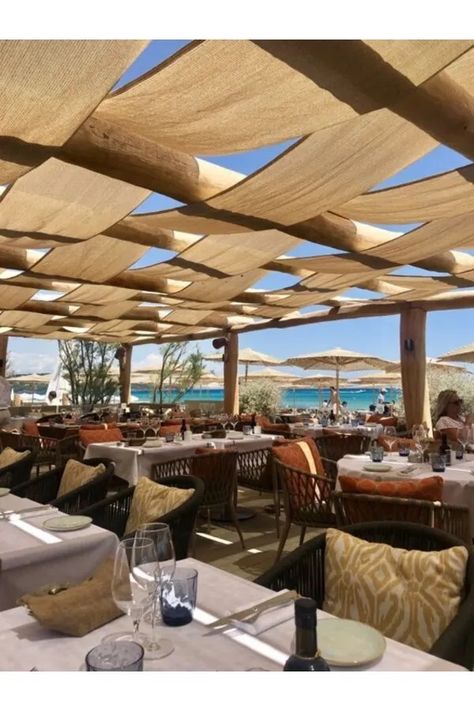 Tulum Beach Club Design, Beach Pavilion Design, Resort Bar Design Beach Club, Beach Cafe Design Architecture, Pergola Restaurant Design, Beach Bars Ideas, Beach Club Architecture Design, Beach Hotel Restaurant, Outdoor Hotel Bar