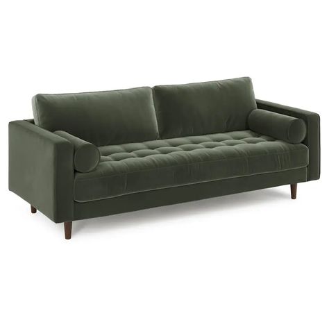 Contemporary Sofas & Couches | Article Modern Living Room Seating, Tufted Velvet Sofa, Sven Sofa, Velvet Tufted Sofa, Pacific Green, Tufted Loveseat, Tufted Seat Cushion, Modern Sofa Couch, Green Velvet Fabric