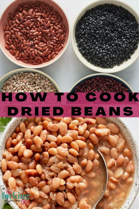 Quick Soak Beans, Cook Dried Beans, Apple Beer, How To Make Beans, Dry Beans Recipe, Beans From Scratch, Persimmon Recipes, Easy Fall Recipes, How To Soak Beans