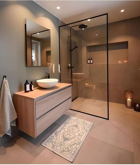 Brown Bathroom Decor, Bathroom Big, Restroom Design, Best Bathroom Designs, Luxury Closets Design, Bathroom Inspiration Modern, Stunning Bathrooms, Bathroom Decor Ideas Colors, Bathroom Design Inspiration