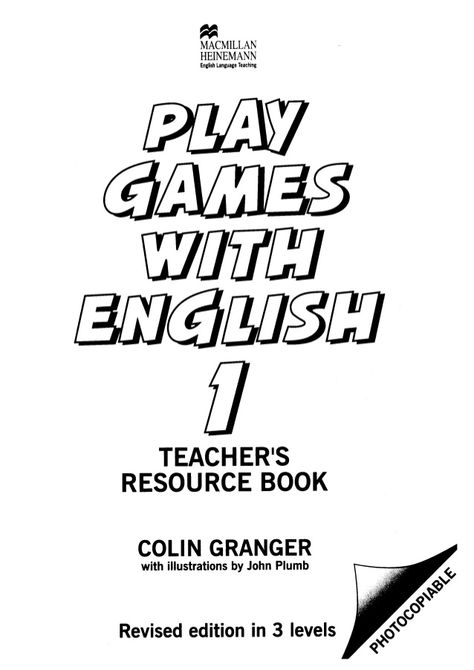 Play games with english 1 Creative English Teaching Ideas, English Books For Kids, Grammar Games, English Learning Books, English Teaching Materials, English Teaching Resources, English Games, Kids English, Interesting English Words