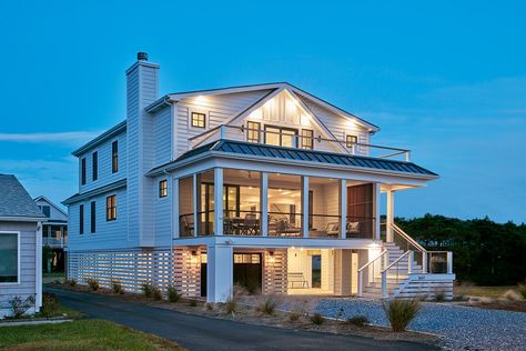 Beach Home Ideas, Beach House On Stilts, Stilt Home, Beach House Flooring, Beach House Floor Plans, Beach House Plan, Florida Beach House, Bay Breeze, Coastal House Plans