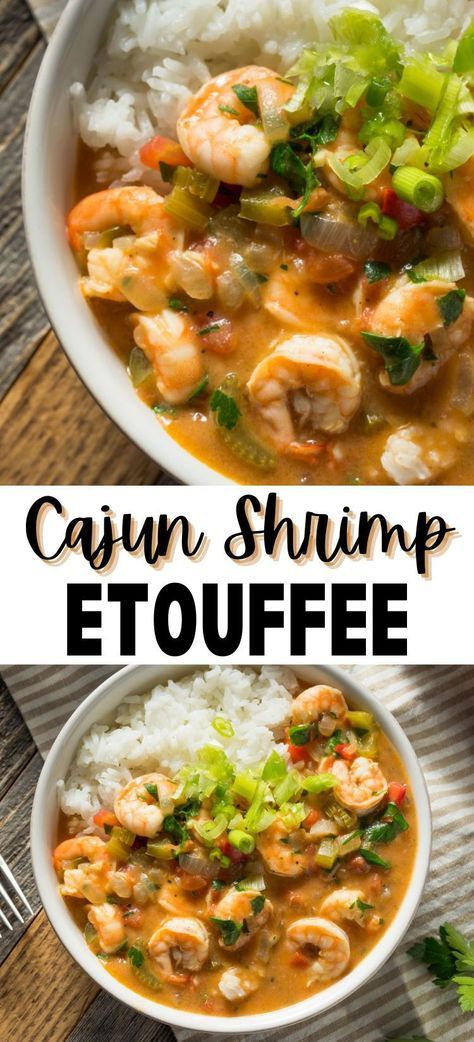 One of New Orleans' traditional recipes, Cajun Shrimp Etouffee brings together the rich flavors of Cajun cuisine and seafood seasoning. This savory dish features shrimp, flavorful spices, and veggies in a creamy sauce served over rice. Perfect for a cozy family dinner, impressing guests at a dinner party, or celebrating Mardi Gras! 🎉Who's ready to dig in? 😋 #CajunCuisine #ShrimpEtouffee #NewOrleansFlavors #MardiGrasCooking Easy New Orleans Recipes, One Pot Seafood Recipes, Shrimp Ettouffe Recipe, Seafood Etouffee Recipe, Shrimp Etouffee Recipes, Etouffee Recipe Easy, Shrimp New Orleans Recipe, Seafood Etouffee, Easy Cajun Recipes