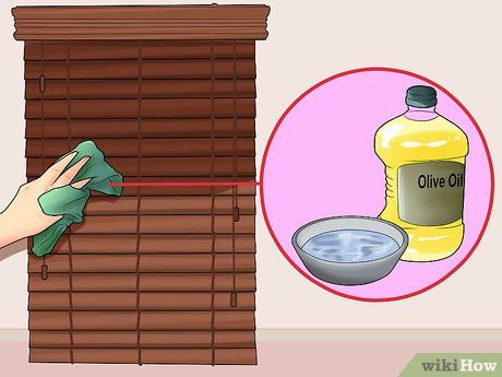 Image titled Clean Wood Blinds Step 12 Clean Wood Blinds, Cleaning Wood Blinds, Wooden Window Blinds, Vinyl Blinds, Clean Wood, Cleaning Blinds, Global Textiles, Wood Blinds, Cleaning Wood