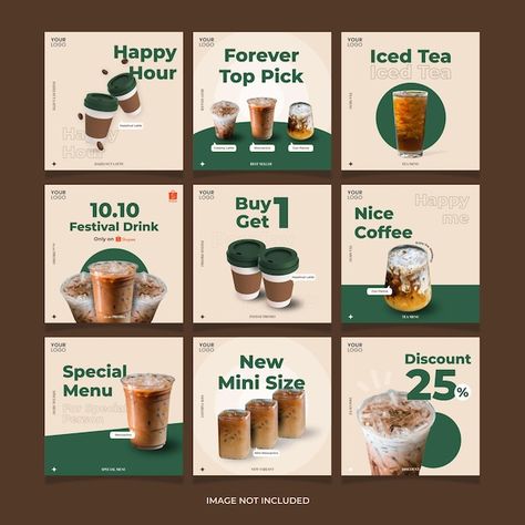 Coffee Instagram Feed Ideas, Drink Instagram Post, Faq Design Layout Instagram, Coffee Promotion Design, Drink Social Media Post, Drink Poster Design Ideas, Product Promotion Poster, Ig Post Design, Drink Promotion