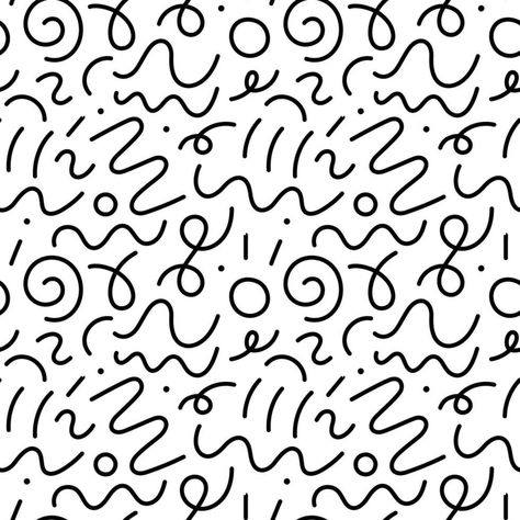 Abstract Art Character, Organic Shape Pattern, Squiggle Art Doodles, Squiggle Illustration, Squiggle Doodles, Squiggle Drawing, Shape Doodles, Trendy Doodles, Squiggles Pattern