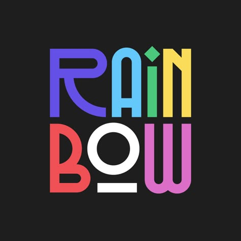 Inspiration Typographie, Design Alphabet, Lettering Letters, Rainbow Logo, Type Inspiration, Bold Logo, Logotype Design, Japan Design, Typographic Design