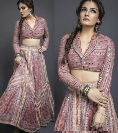 Long Sleeve Blouse For Lehenga, Lehnga Blouse Designs Latest Banarasi, Shirt Collar Blouse Designs, Collar Blouse Designs, Blouse Designs For Lehenga, Traditional Lengha, Shirt Collar Blouse, Designer Lengha, Lengha Blouse