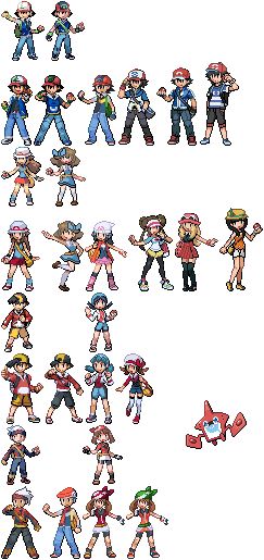 Pokémon Trainers, Pokemon Adventures Manga, Pokemon Sprites, Pixel Art Pokemon, Pokemon Perler Beads, Pixel Characters, Pixel Art Tutorial, Pix Art, Pixel Design