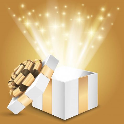 Gift box with shining light.  illustrati... | Premium Vector #Freepik #vector #christmas #ribbon #birthday #gift Christmas Present Bags, Lucky Box, Happy New Year Banner, Surprise Box Gift, Red Gift Box, Light Icon, Shining Light, Happy New Year Greetings, Valentines Day Greetings