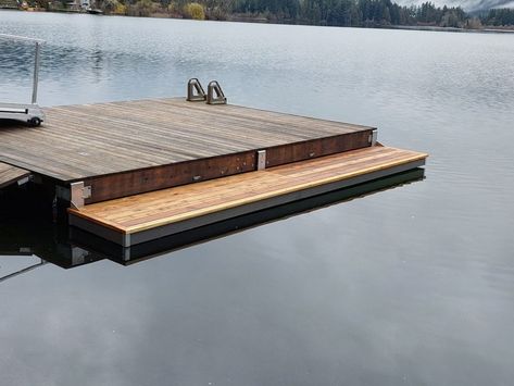 Swim Platforms & Kayak Launch Ramps - Enviro Float Manufacturing (2002) Ltd. Kayak Launch Ramp, Kayak Launch, Floating Docks, Decking Options, Dock Cleats, Lake Dock, Floating Platform, Floating Dock, House Boat