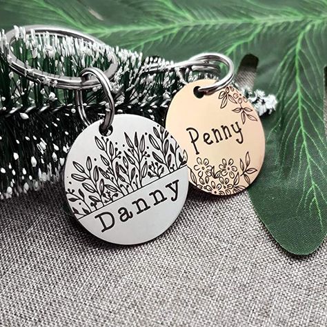 Cute Dog Tags, Stamped Dog Tags, Engraved Dog Collar, Pet Name Tags, Engraved Dog Tags, Hand Stamped Metal, Metal Stamped Jewelry, Personalized Dog Tags, Custom Dog Tags