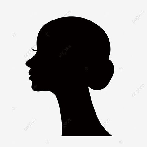 Woman Side Profile Silhouette, Side Face Silhouette, Side Face Illustration, Side Profile Silhouette, Side View Face, Face Side View, Side View Of Face, Side View Drawing, Tennis Art