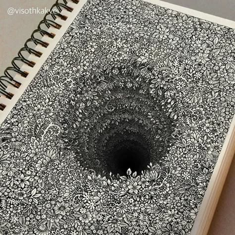 3d Detail Art Optical Illusion Drawing, Graphic Artist Designer, Black And White Drawings, Illusion Drawings, Cool Doodles, Drawing Hands, Drawing Faces, 3d Drawings, Eye Tutorial