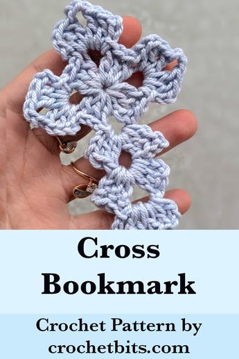 I thought about making a crochet cross that can be used as a bookmark or as a decor element of a larger crochet composition. You can make the cross either single or multi-colour, small or big, with or without embellishments. Think of it as a base for creating something unique and deeply personal. #crochetcross, #eastercross, #crochetcrosspattern, #howtocrochet, #crochetpattern, #crochettutorial, #crochet, #howtocrochetbeginners Crochet Cross Pattern Free Easy, Crocheted Cross Pattern Free, Crochet Pocket Cross, Cross Bookmark Crochet, Crocheted Cross Bookmarks Free Pattern, Cross Bookmarks Crochet Free Pattern, Christian Crochet Projects, Free Crochet Cross Patterns, Crochet Cross Keychain