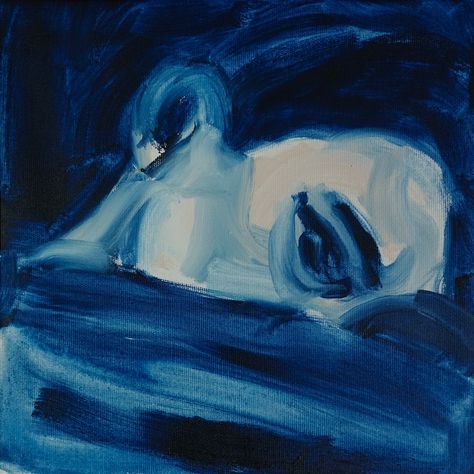 oil on canvas, 30x30 cm Dark Blue Aesthetic Painting, Dark Blue Painting Aesthetic, Blue Oil Painting Aesthetic, Random Blue Aesthetic, Blue Drawings Aesthetic, Blue Painting Aesthetic, Painting Ideas On Canvas Blue, Blue Symbolism, Blue Art Aesthetic