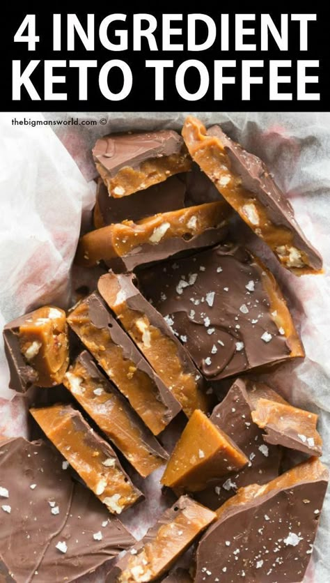 Yum! Keto Toffee, Dolce Poche Calorie, Christmas Keto, Postre Keto, Breakfast Low Carb, Keto Candy, Keto Christmas, Keto Treats, Low Carb Snack