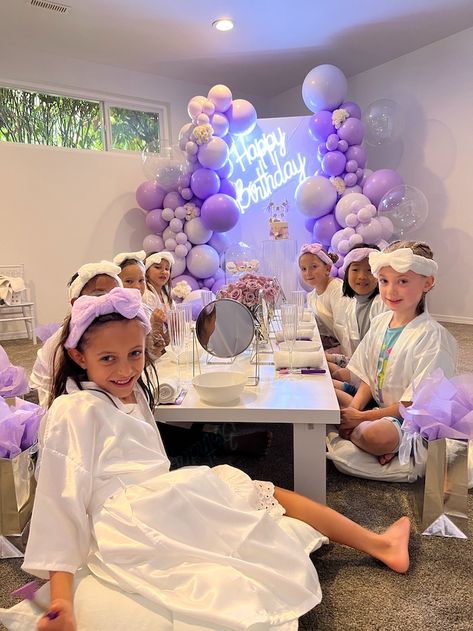 10th Birthday Spa Party Ideas, Spa Party Decor Ideas, Spa For Kids Ideas, 5th Birthday Spa Party, 6th Birthday Spa Party Ideas, Diy Spa Birthday Party For Girls Kids, 10 Girl Birthday Party Ideas, Birthday Party Ideas 9 Girl, Princess Spa Party Ideas