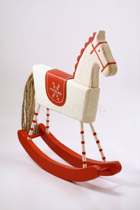 Old wooden horse stock photo. Image of cheerful, antique - 3386216 Wooden Rocking Horse, Horse Christmas, Rocking Toy, Red White Christmas, Christmas Light Displays, Red Cottage, Rocking Horses, Wooden Horse, Victorian Dolls