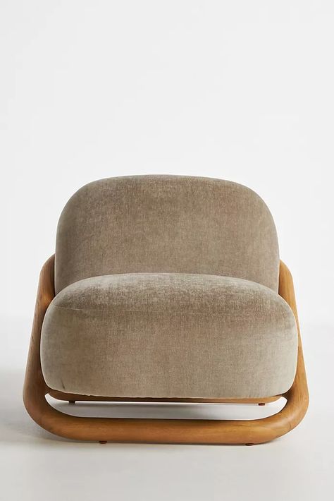 New Furniture & Made To Order Furniture | AnthroLiving Sofa Pouf, Unique Living Room Furniture, Inspire Me Home Decor, Wood Bedroom, Pierre Frey, Upholstered Arm Chair, Wooden Storage, Wood Chair, Occasional Chairs