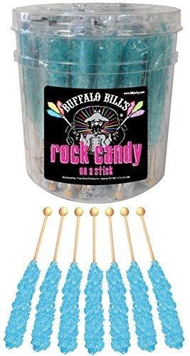 Blue Rock Candy, Candy On A Stick, Rock Candy Sticks, Candy Crystals, Nostalgic Candy, Sleepover Food, Classic Candy, Candy Sticks, Junk Food Snacks